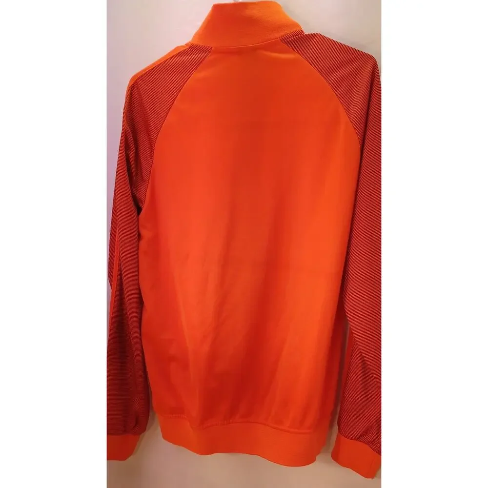 Lidong Men's 2XL Orange Activewear Jacket Full Zip Performance Fabric Sporty - Picture 4 of 7